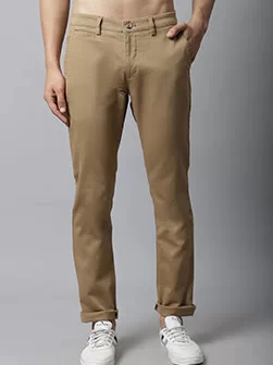 Men Khaki Trouser