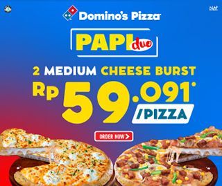 Paket Pizza Duo Cheeseburst Paket Pizza Duo Cheeseburst